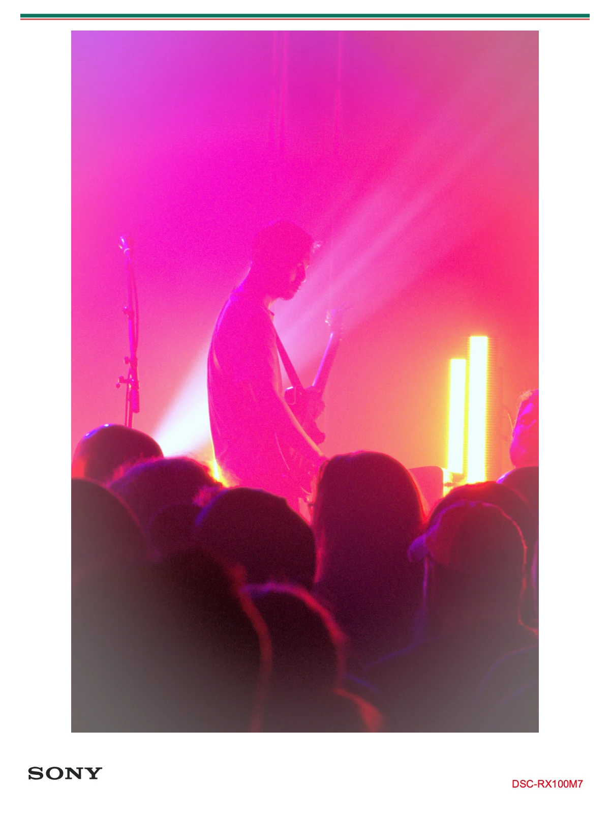 concert photo with store fascia matte and camera mark